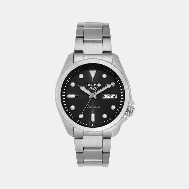 5 Sports Men Automatic Black Dial Analog Stainless Steel Watch SRPE55K1