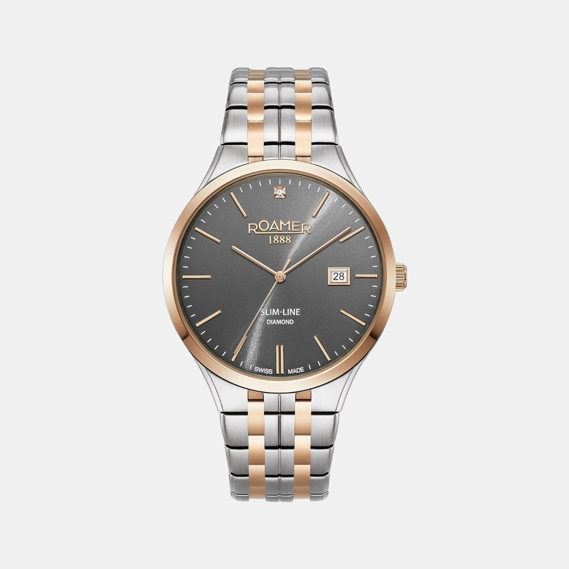 Men Grey Analog Stainless Steel Watch 864833 49 55 50