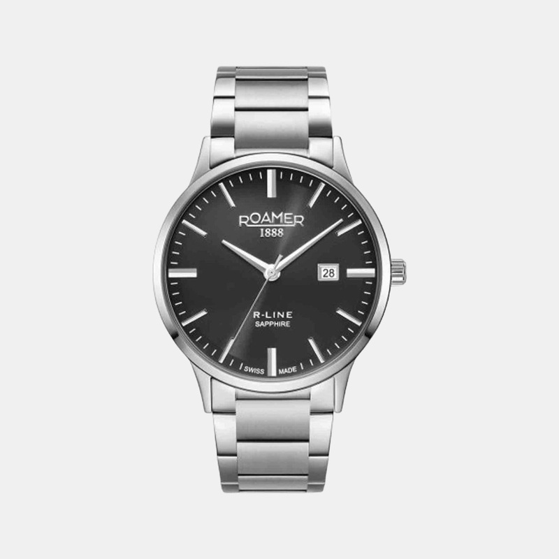Men's Black Analog Stainless Steel Watch 718833 41 55 70