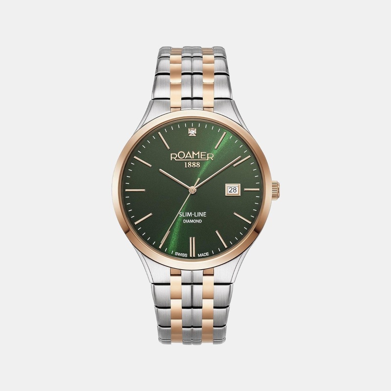 Men's Green Analog Stainless Steel Watch 864833 49 75 50