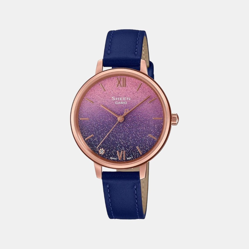 Sheen Women's Analog Leather Watch SH270 - SHE-4548PGL-4AUDF