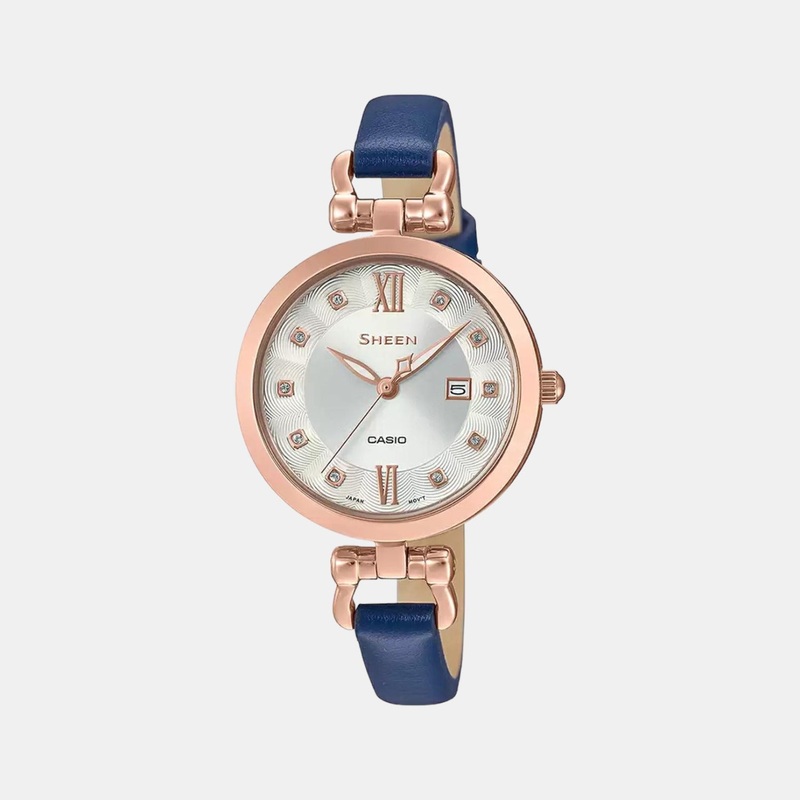 Sheen Women's Analog Leather Watch SX258 - SHE-4055PGL-7AUDF