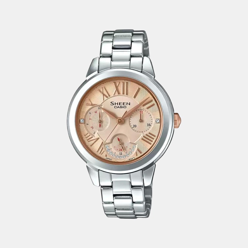 Sheen Women's Chronograph Stainless Steel Watch SX205 - SHE-3059D-9AUDR
