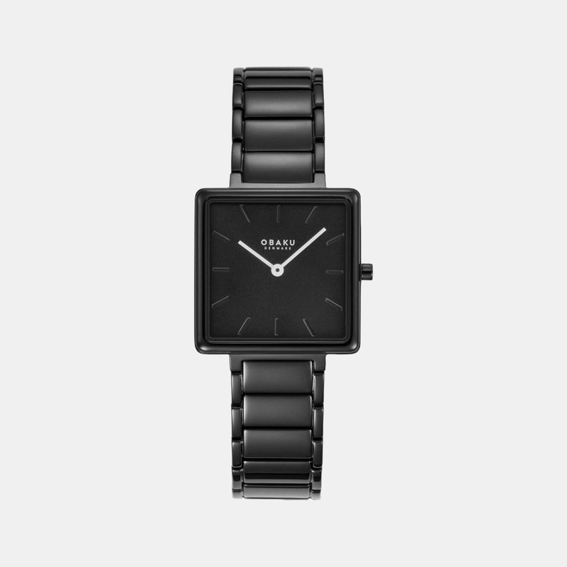 Women Black Analog Stainless Steel Watch V259LXBBSB