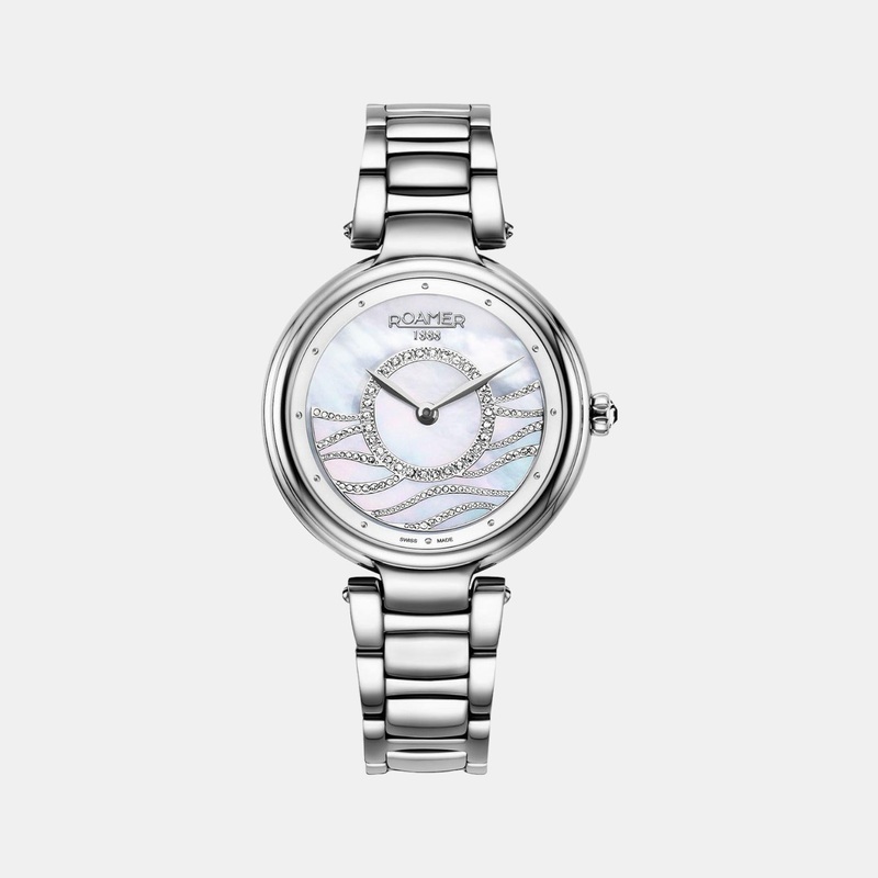 Women's White Analog Stainless Steel Watch 600857 41 15 50