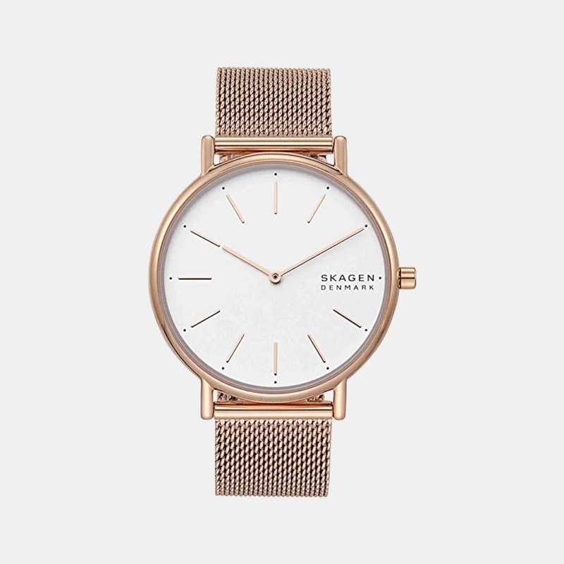 Women White Analog Stainless Steel Watch SKW2784