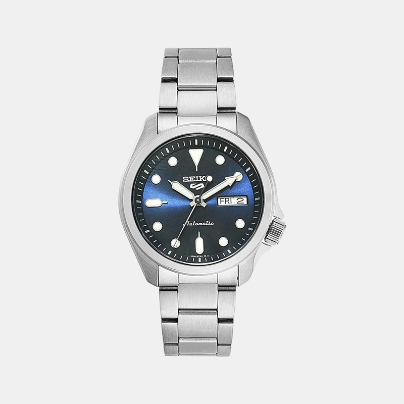 5 Sports Men Automatic Blue Dial Analog Stainless Steel Watch SRPE53K1