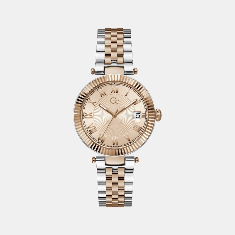 Dress Women Quartz Rose Gold Dial Analog Stainless Steel Watch Z36001L3MF