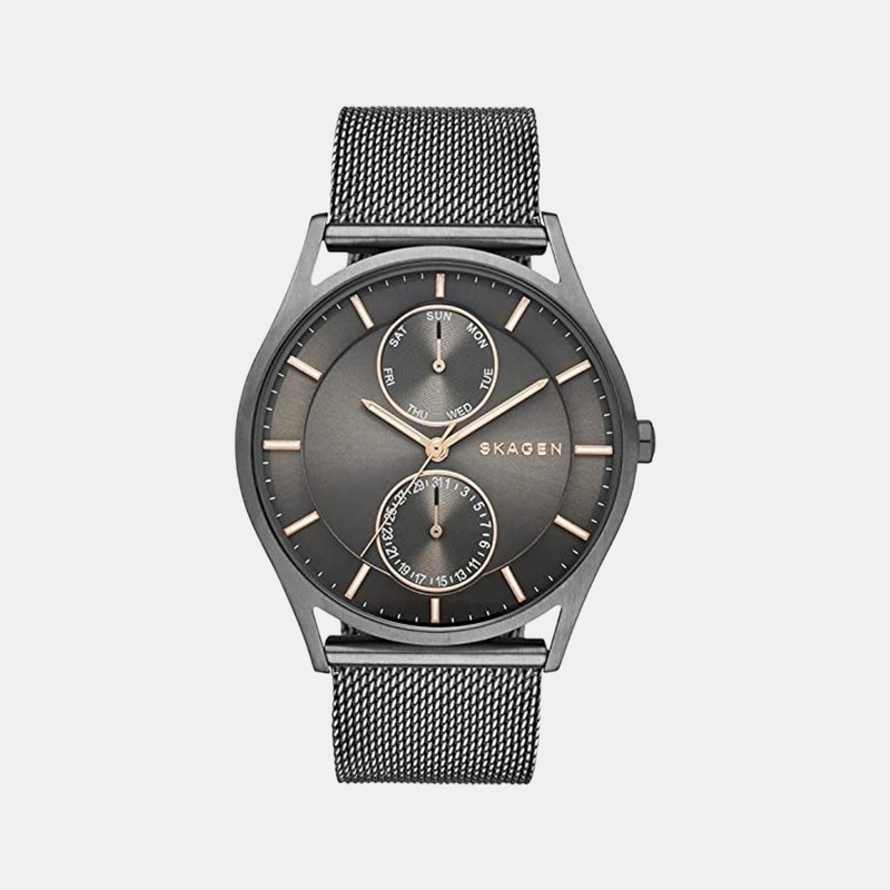 Men Grey Chronograph Stainless Steel Watch SKW6180