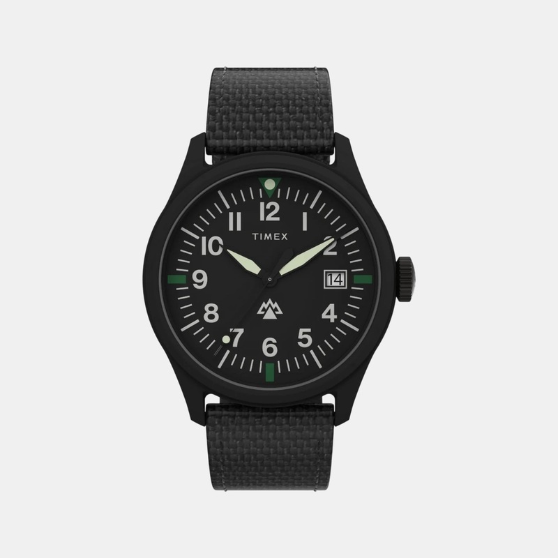 Men Quartz Black Dial Analog Eco-Friendly Fabric Watch TW2W23400X6