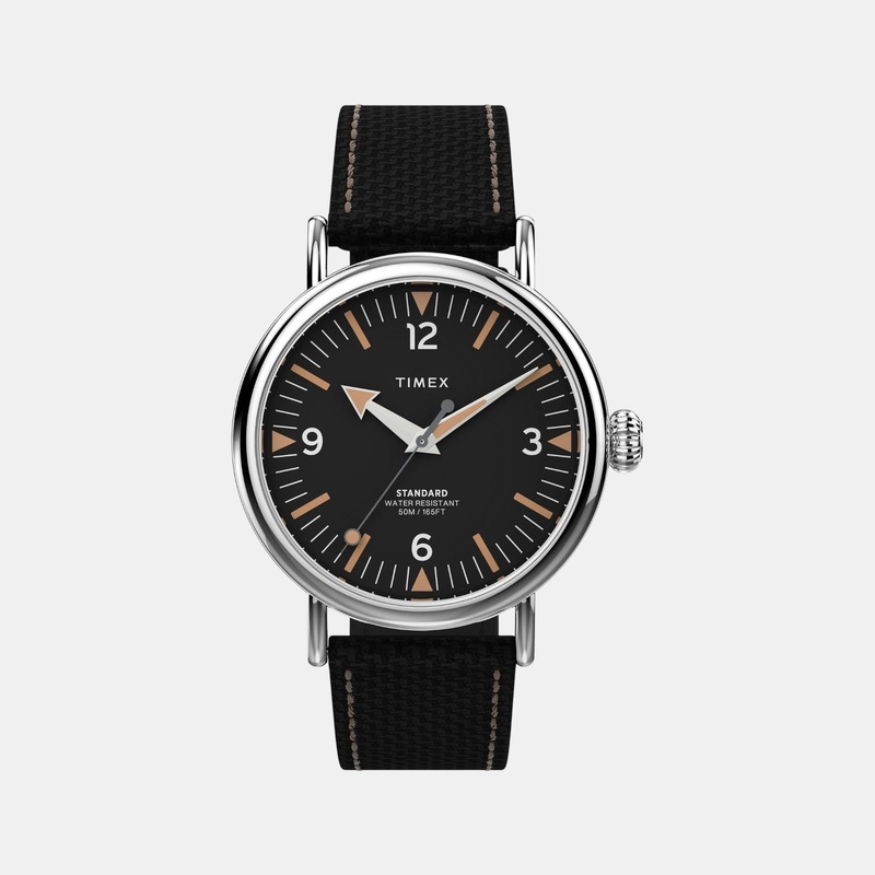 Men Quartz Black Dial Analog Fabric Watch TW2V44000UJ