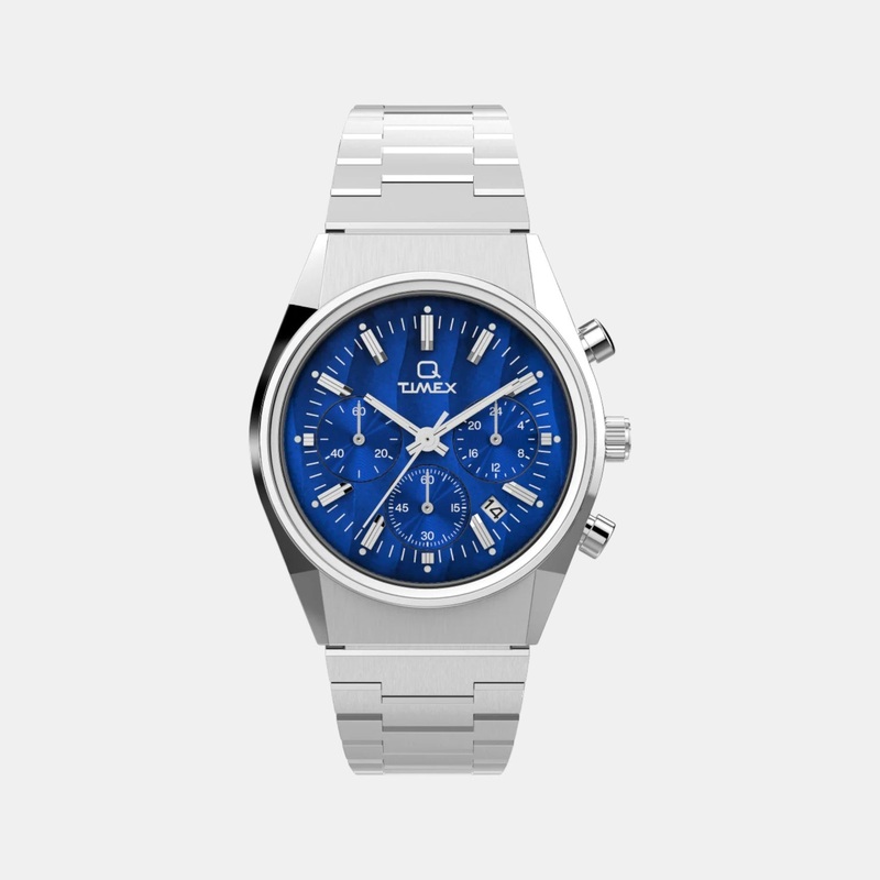 Men Quartz Blue Dial Analog Stainless Steel Watch TW2W33700UJ