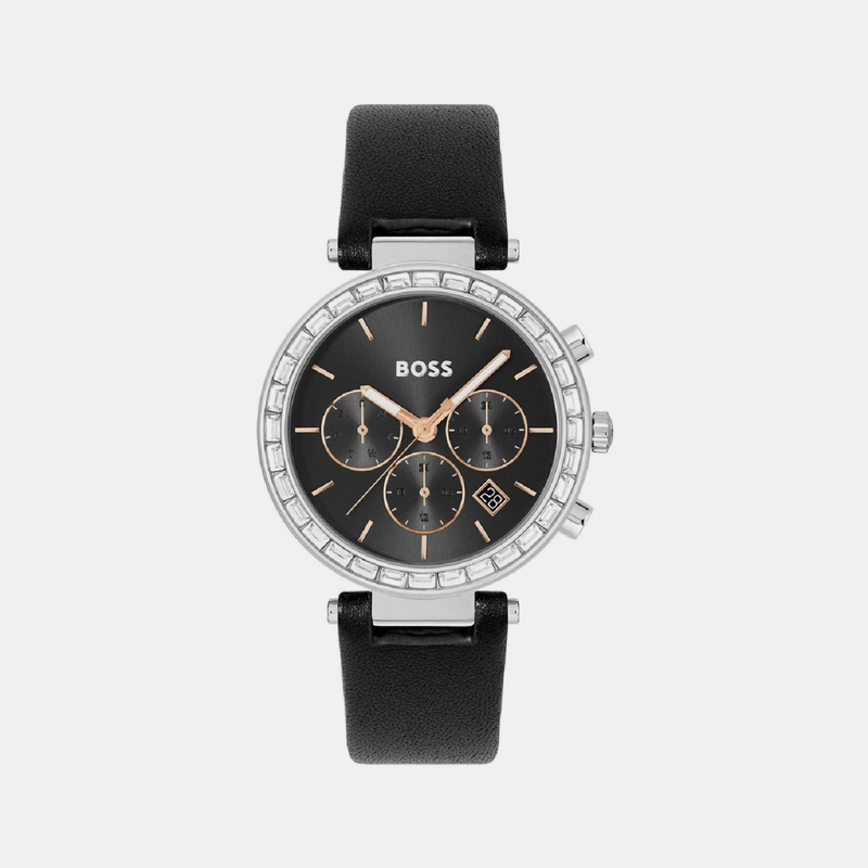 Andra Women Black Analog Leather Watch 1502689