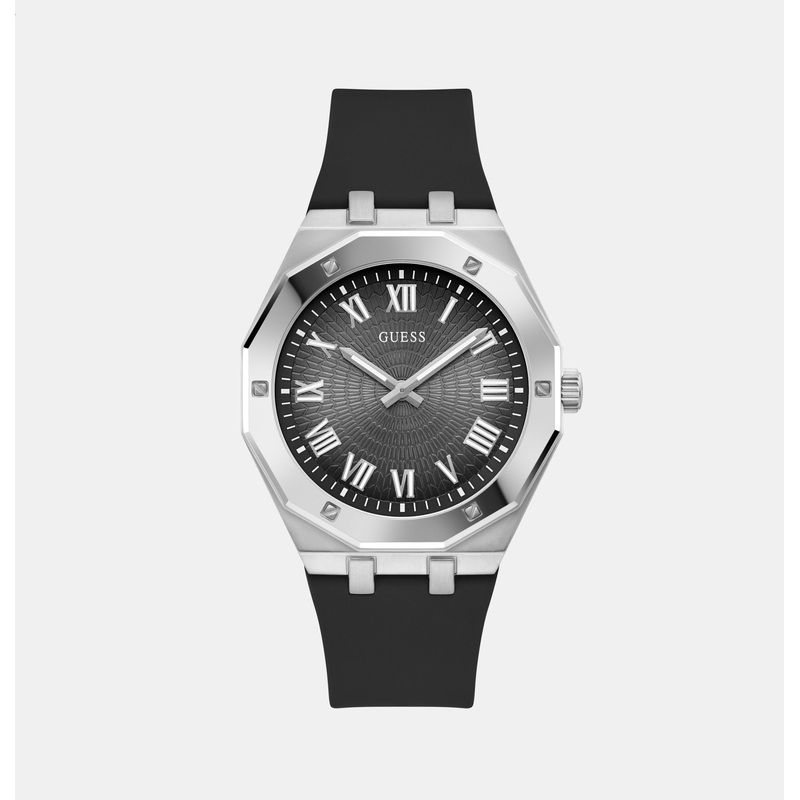 Asset Men's Black Analog Silicone Watch GW0663G1