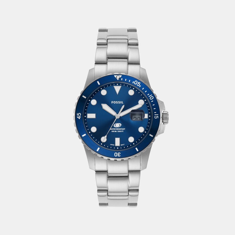 Blue Dive Men Quartz Blue Dial Analog Stainless Steel Watch FS6029
