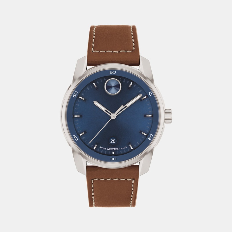 Bold Men Blue Analog Leather Watch 3600944