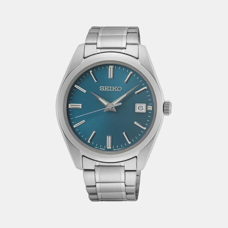 Dress Men Quartz Blue Dial Analog Stainless Steel Watch SUR525P1
