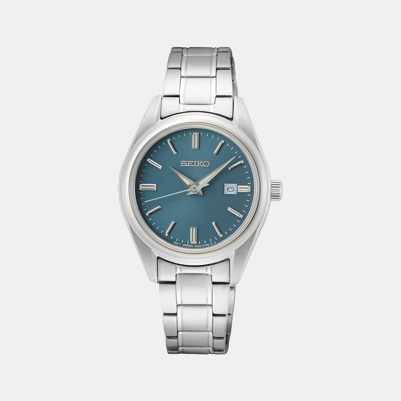 Dress Women Quartz Blue Dial Analog Stainless Steel Watch SUR531P1