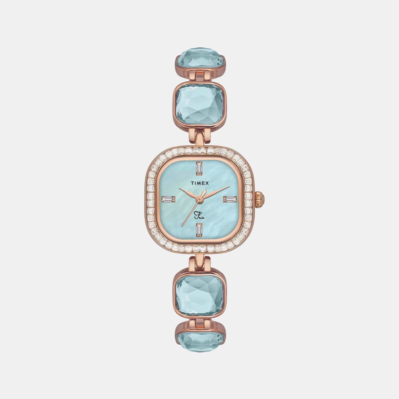 Fria Women's Mother Of Pearl Analog Stainless Steel Watch TWEL17100