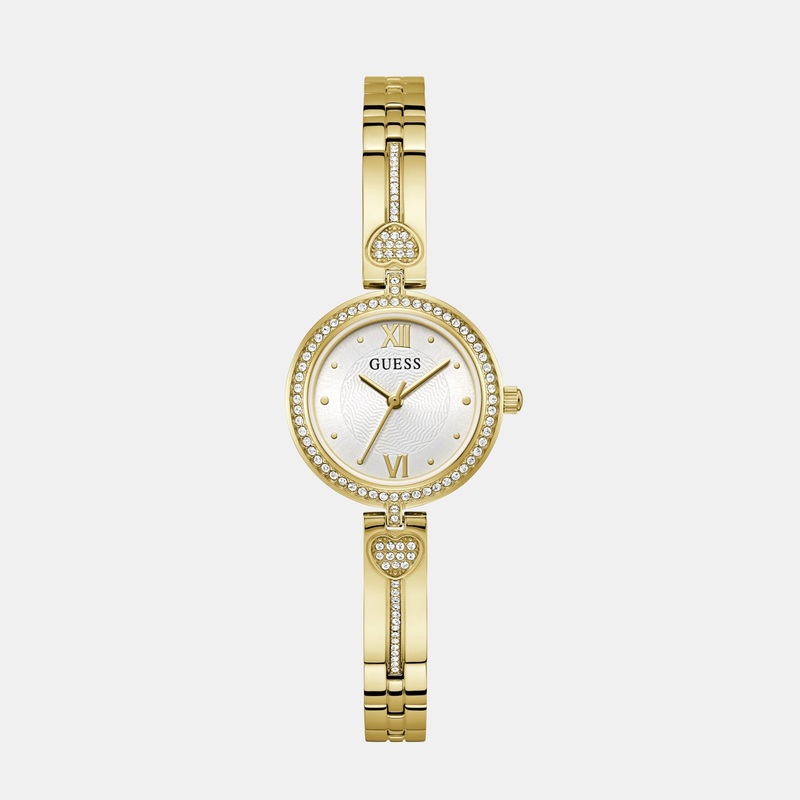 Lovey Women White Analog Stainless Steel Watch GW0655L2