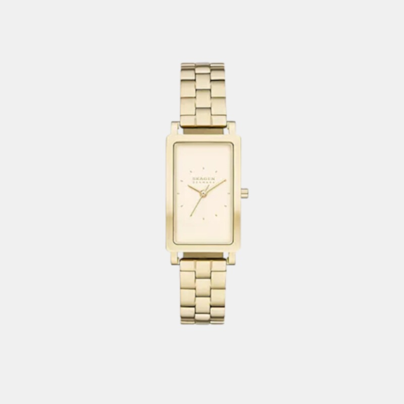 Men Gold Analog Stainless Steel Watch SKW3098