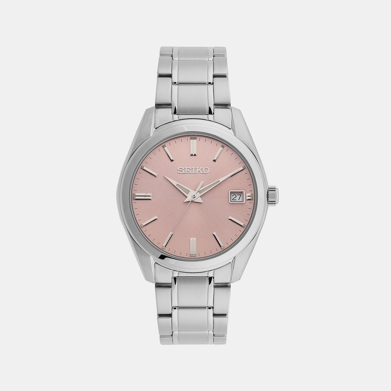 Men Quartz Pink Dial Analog Stainless steel Watch SUR523P1