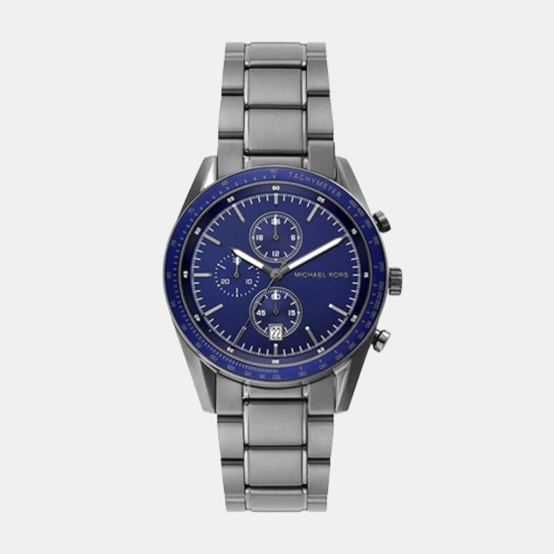 Men's Blue Chronograph Stainless Steel Watch MK9111