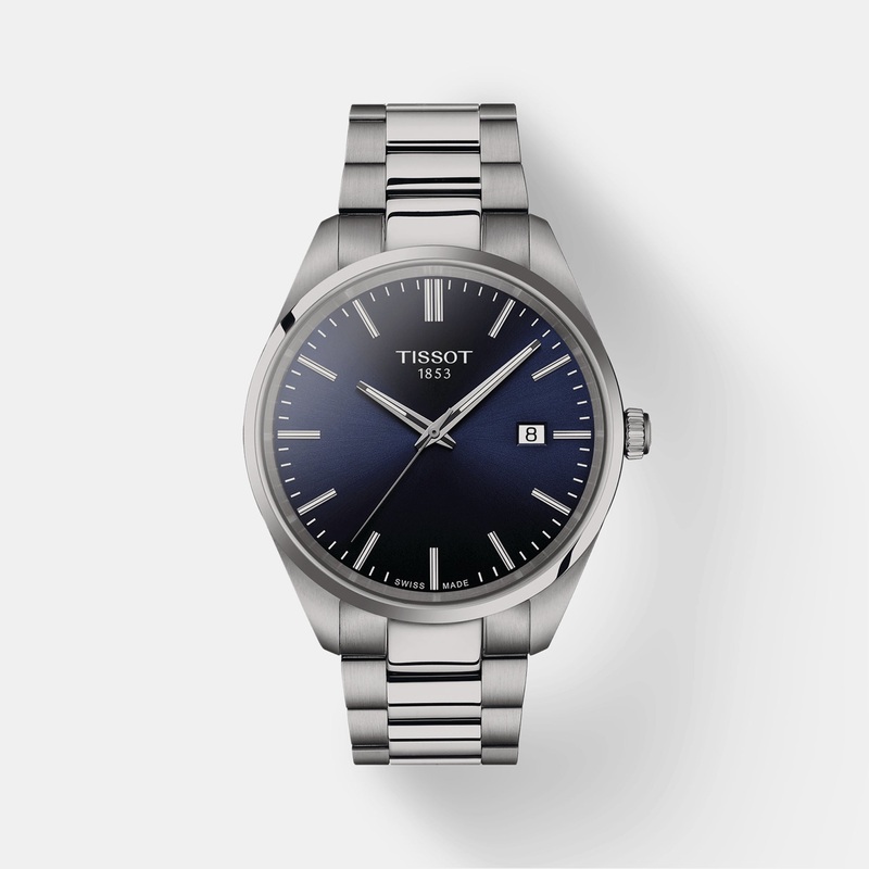 PR 100 PR 100 Men's Blue Dial Analog Stainless Steel Watch T1504101104100