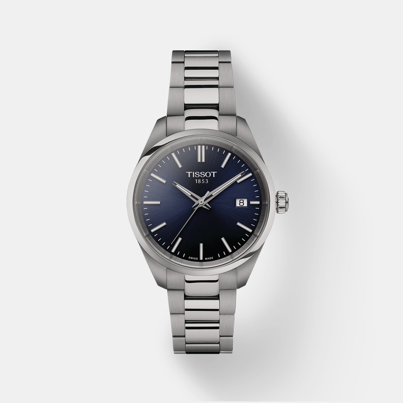 PR 100 Women Blue Analog Stainless Steel Watch T1502101104100