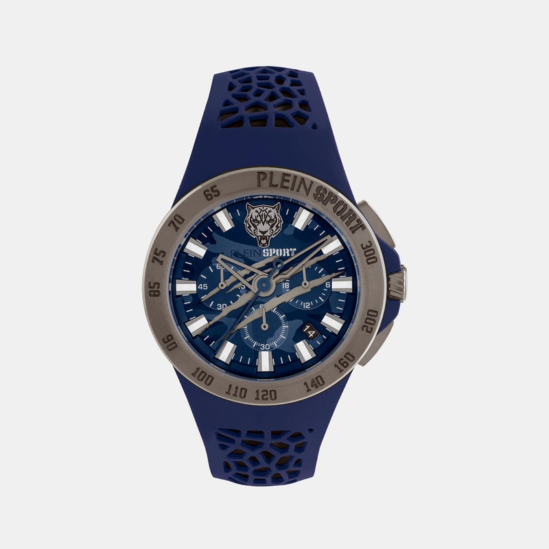 Thunderstorm Men Blue Chronograph Silicone Watch PSABA0223