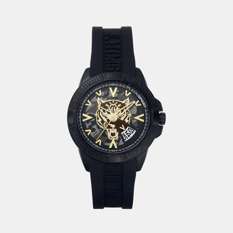 Touchdown Men Black Analog Silicon Watch PSFBA0423