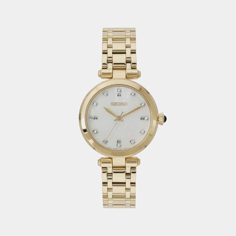 Women Quartz White Dial Analog Stainless steel Watch SRZ536P1