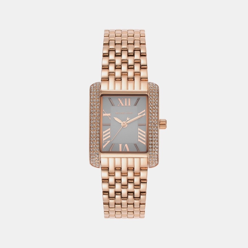 Women's Rose Gold Analog Stainless Steel Watch MK4743
