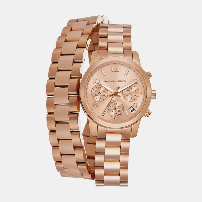Women's Rose Gold Chronograph Stainless Steel Watch MK7453