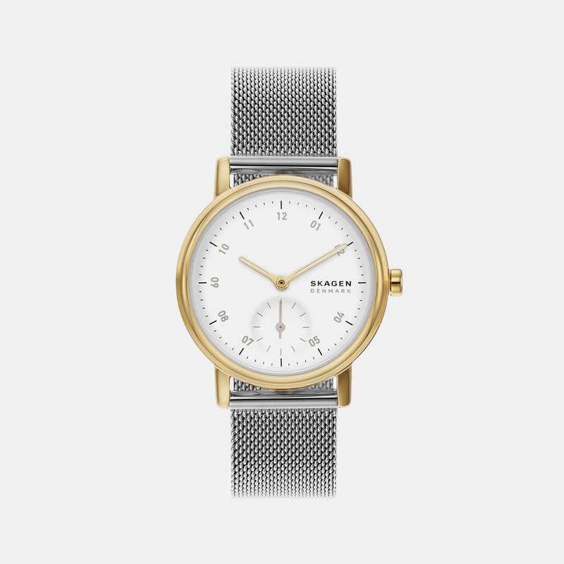 Women's White Analog Mesh Watch SKW3101