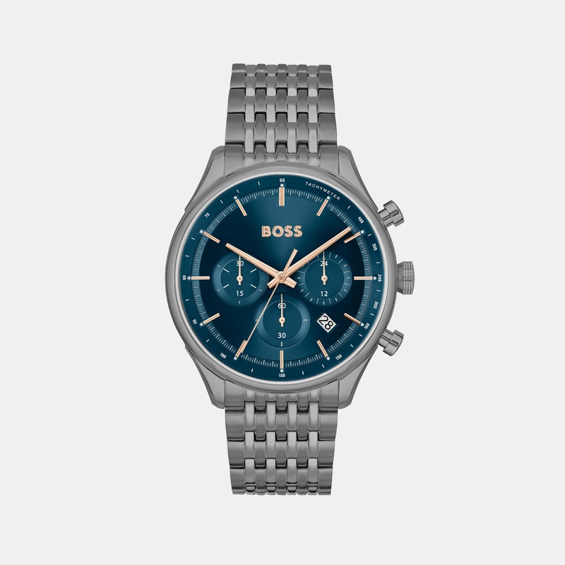 Gregor Men's Blue Chronograph Stainless Steel Watch 1514083
