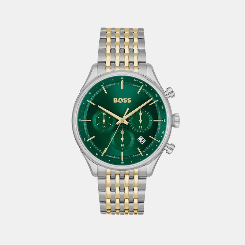 Gregor Men's Green Chronograph Stainless Steel Watch 1514081