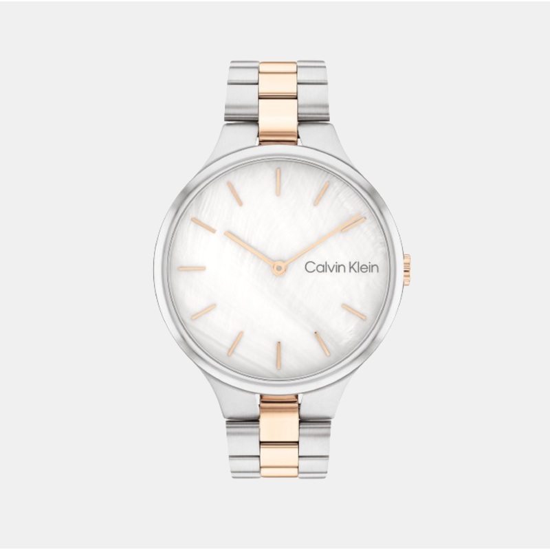 Linked Women White Analog Stainless Steel Watch 25200428