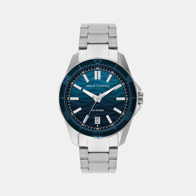 Men's Blue Analog Stainless Steel Watch AX1950