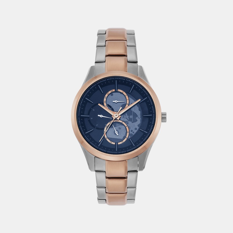 Men's Blue Chronograph Stainless Steel Watch AX1874