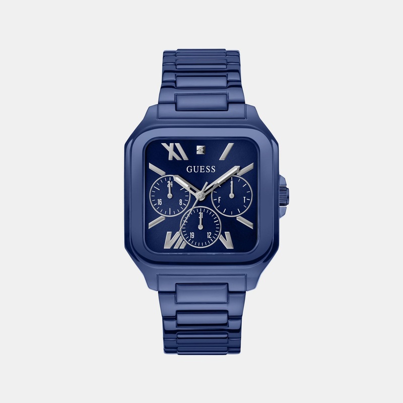Men's Blue Chronograph Stainless Steel Watch GW0631G3
