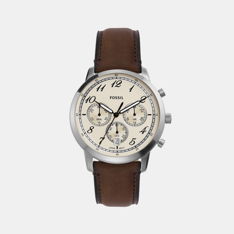 Men's Cream Chronograph Leather Watch FS6022