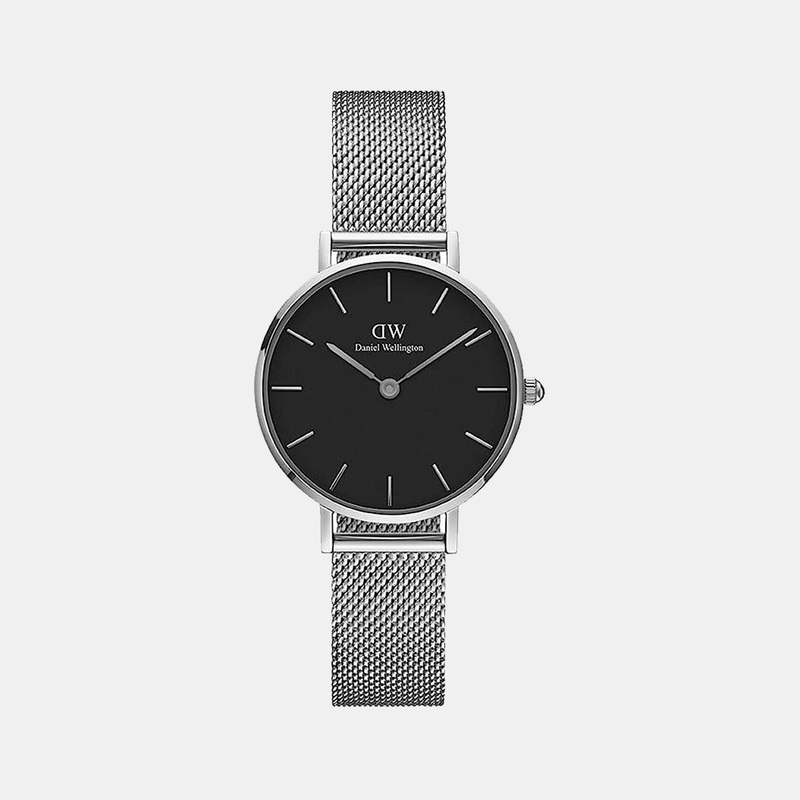 Petite Women's Black Analog Stainless Steel Watch DW00100218