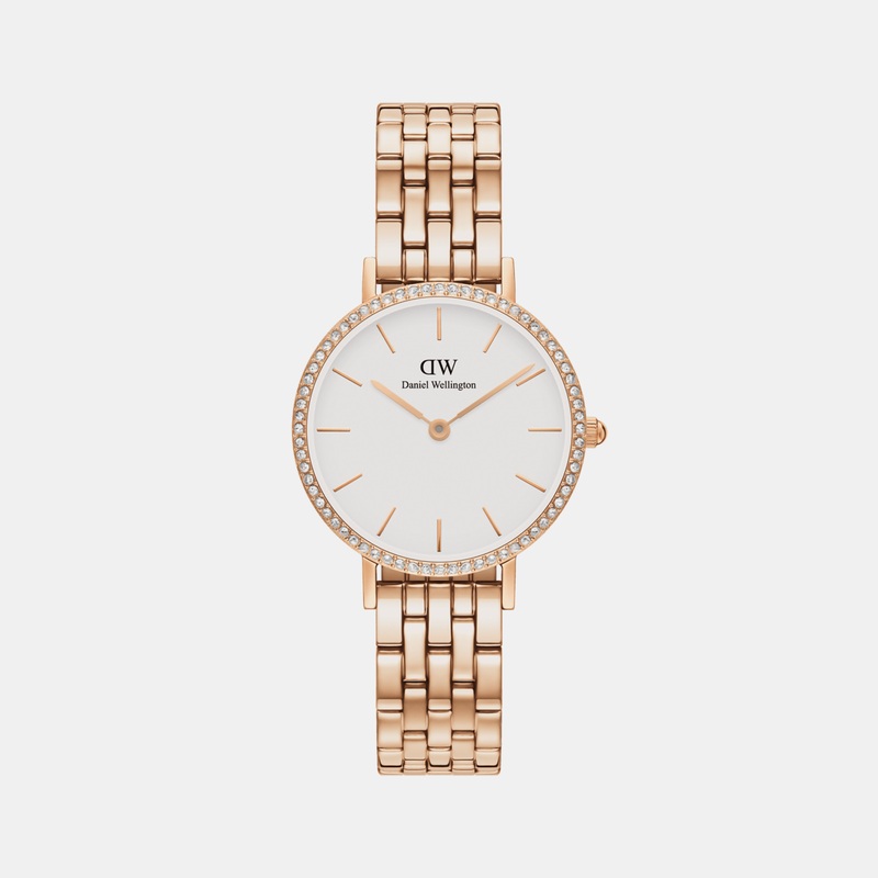 Petite Women's White Analog Stainless Steel Watch DW00100666K