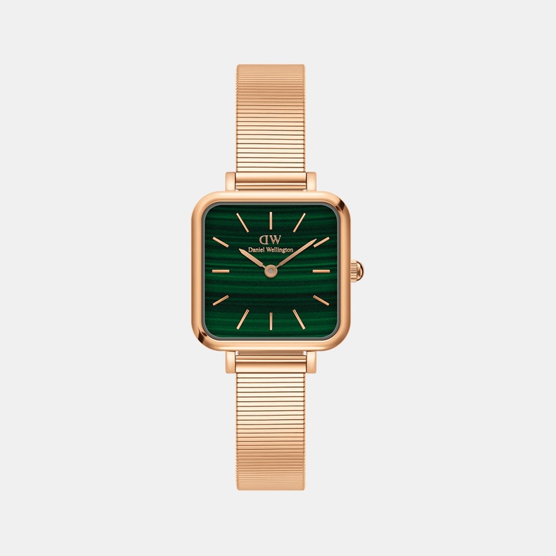 Quadro Women's Green Analog Stainless Steel Watch DW00100520