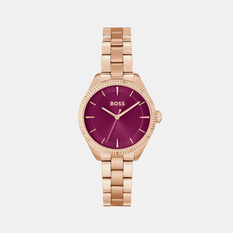 Sage Women's Red Analog Stainless Steel Watch 1502728