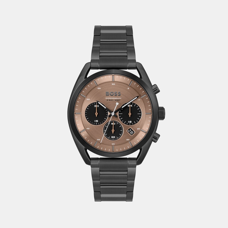 Top Men Brown Chronograph Stainless Steel Watch 1514095
