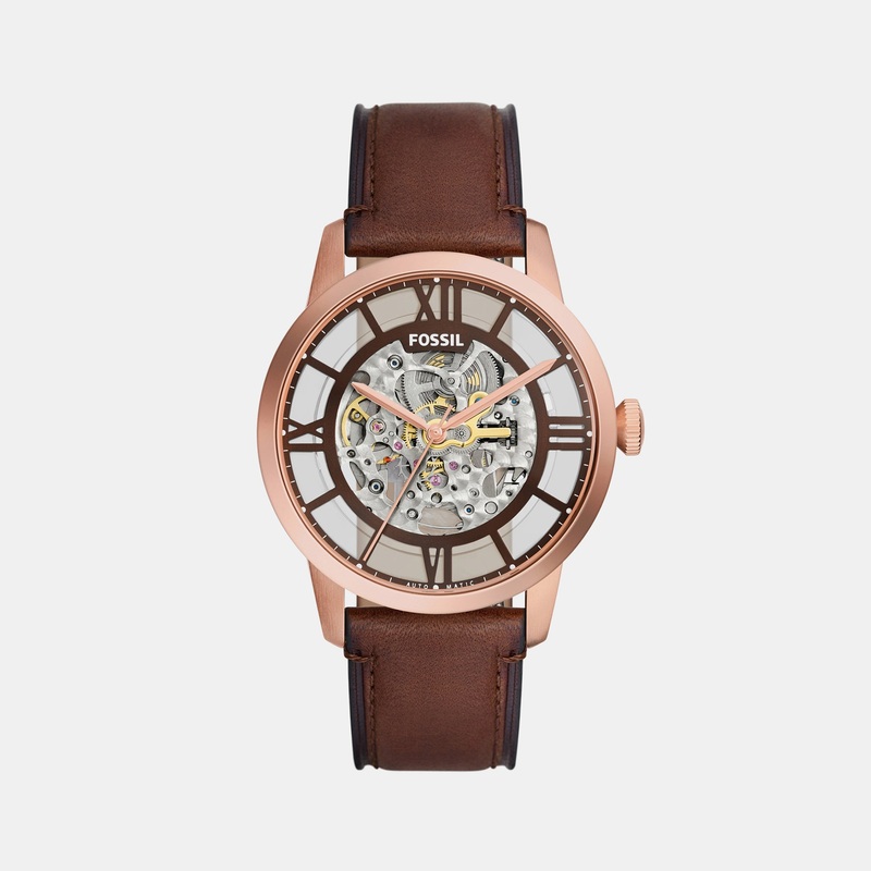 Townsman Men Automatic Brown Dial Analog Leather Watch ME3259