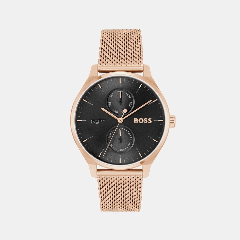 Tyler Men's Black Chronograph Mesh Watch 1514104