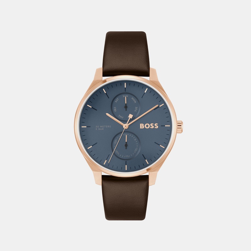 Tyler Men's Blue Chronograph Leather Watch 1514103